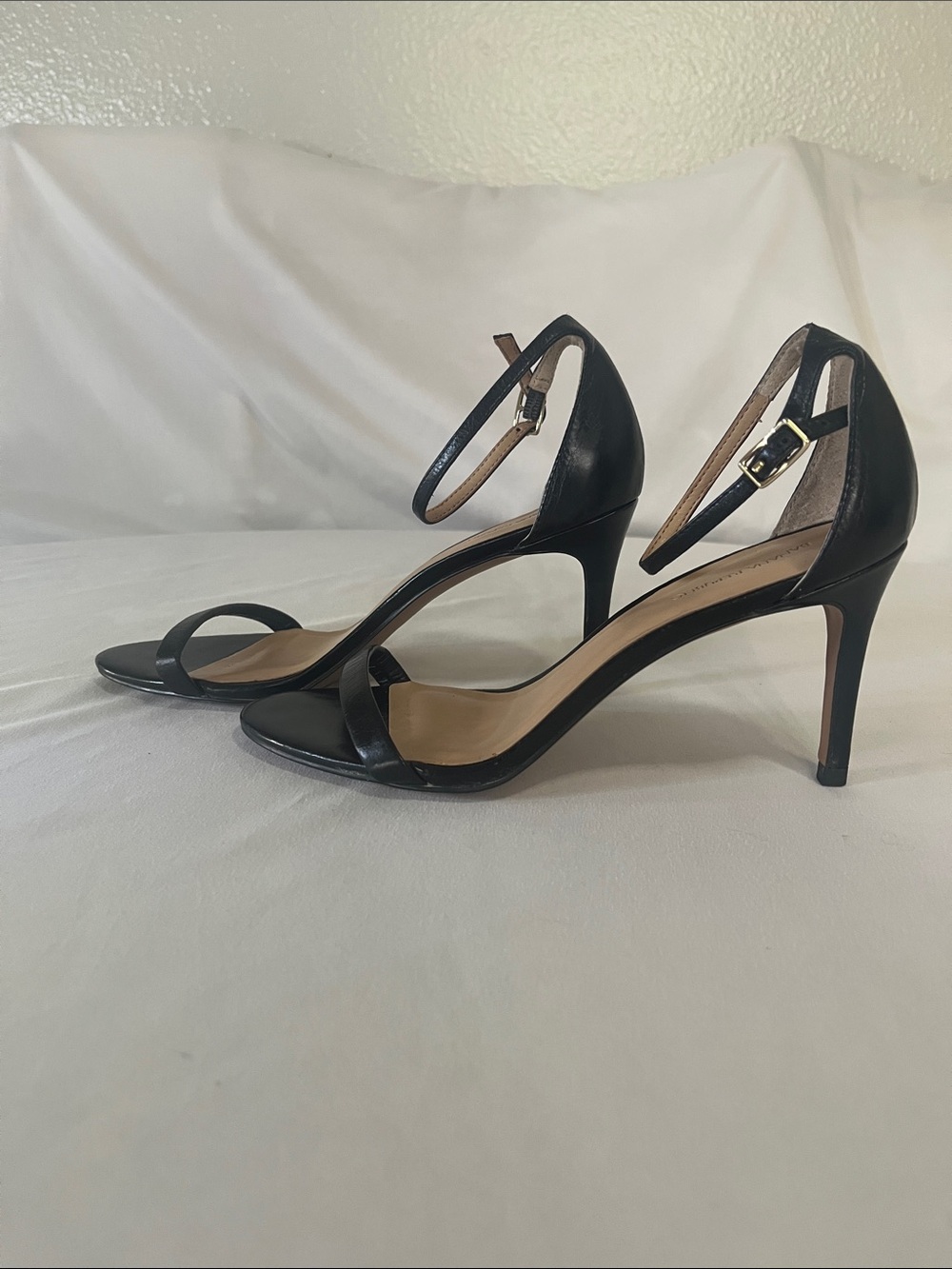 Banana Republic Black Ankle-Strap Stiletto Heels